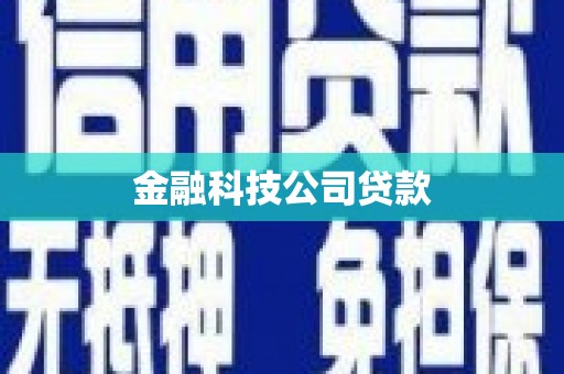 米东金融科技公司贷款