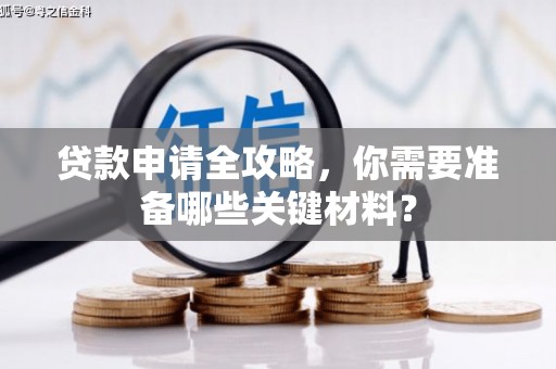 米东贷款申请全攻略，你需要准备哪些关键材料？