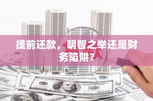 米东提前还款，明智之举还是财务陷阱？