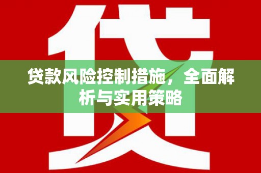 米东贷款风险控制措施，全面解析与实用策略
