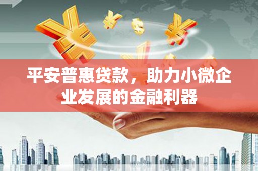 米东平安普惠贷款，助力小微企业发展的金融利器