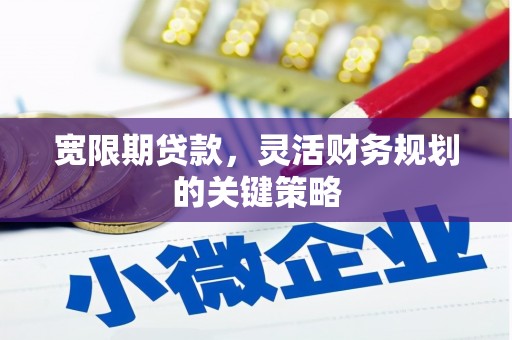 米东宽限期贷款，灵活财务规划的关键策略