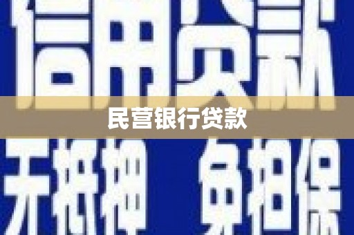 米东民营银行贷款