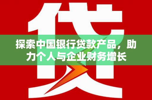 米东探索中国银行贷款产品，助力个人与企业财务增长