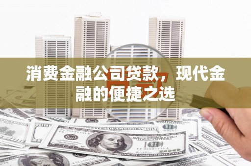 米东消费金融公司贷款，现代金融的便捷之选
