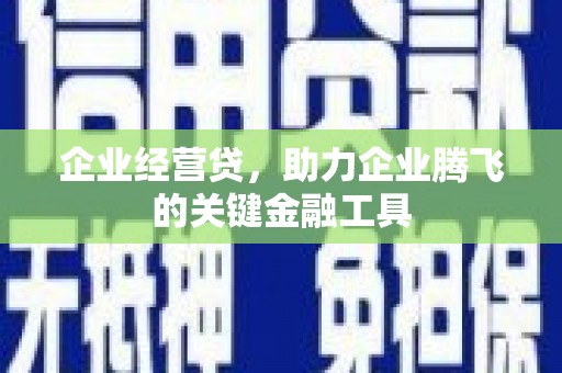 米东企业经营贷，助力企业腾飞的关键金融工具