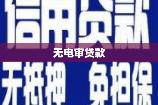 米东无电审贷款