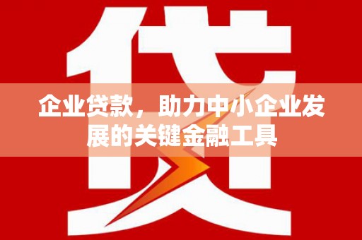米东企业贷款，助力中小企业发展的关键金融工具