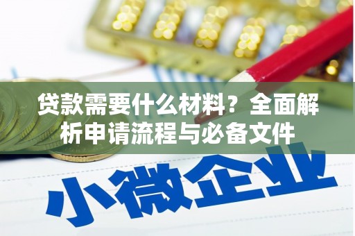 米东贷款需要什么材料？全面解析申请流程与必备文件
