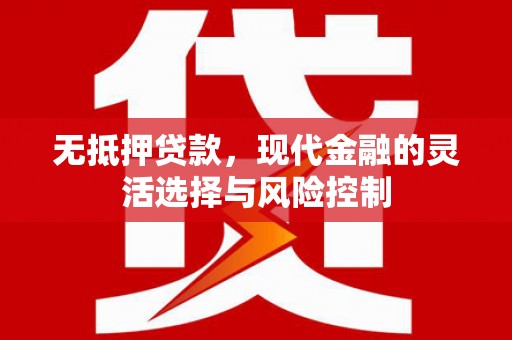 米东无抵押贷款，现代金融的灵活选择与风险控制