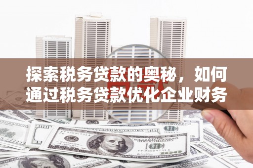 米东探索税务贷款的奥秘，如何通过税务贷款优化企业财务