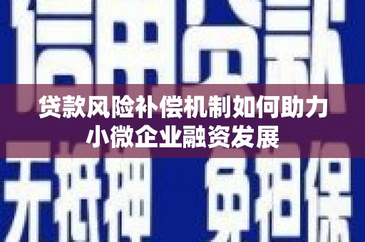 米东贷款风险补偿机制如何助力小微企业融资发展