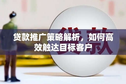 米东贷款推广策略解析，如何高效触达目标客户