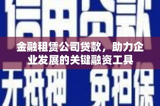 米东金融租赁公司贷款，助力企业发展的关键融资工具