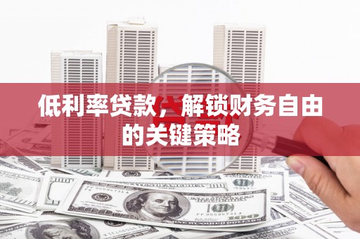 米东低利率贷款，解锁财务自由的关键策略