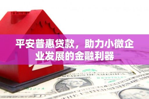 米东平安普惠贷款，助力小微企业发展的金融利器