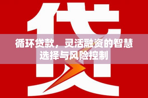 米东循环贷款，灵活融资的智慧选择与风险控制