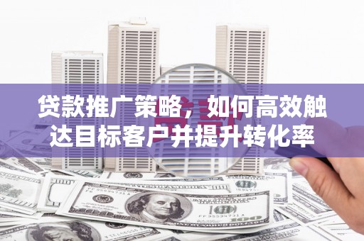 米东贷款推广策略，如何高效触达目标客户并提升转化率