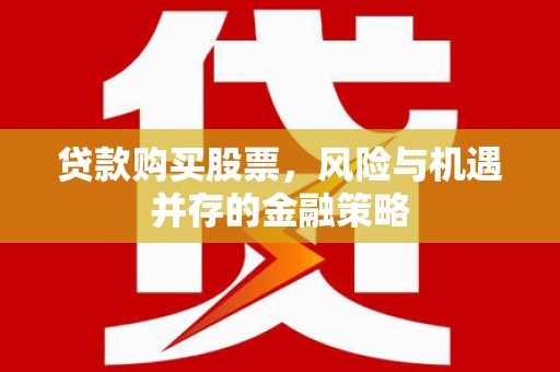 米东贷款购买股票，风险与机遇并存的金融策略