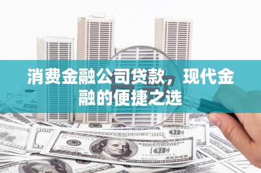 米东消费金融公司贷款，现代金融的便捷之选