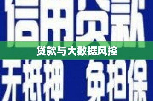 米东贷款与大数据风控