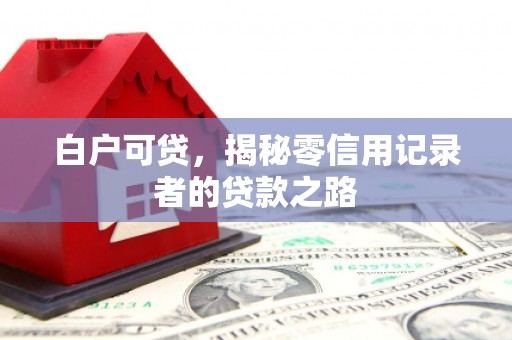 米东白户可贷，揭秘零信用记录者的贷款之路
