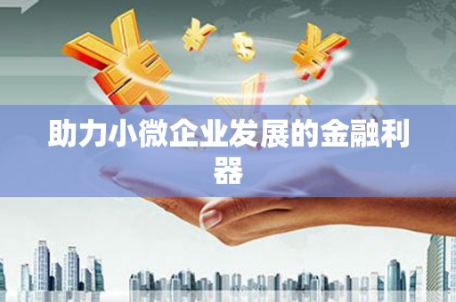 米东助力小微企业发展的金融利器