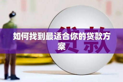 米东如何找到最适合你的贷款方案