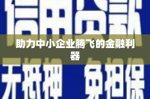 米东助力中小企业腾飞的金融利器