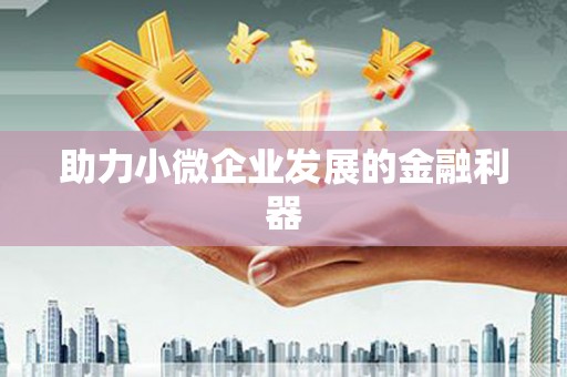 米东助力小微企业发展的金融利器