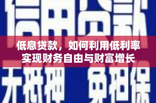 米东低息贷款，如何利用低利率实现财务自由与财富增长