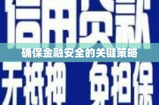 米东确保金融安全的关键策略